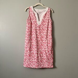 Tommy Bahama Island Zone Aubrey Coral Print Sleeveless Activewear Golf Dress